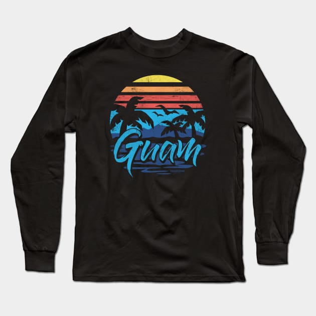 Guam Sunset Long Sleeve T-Shirt by THE LOCAL FABRIC